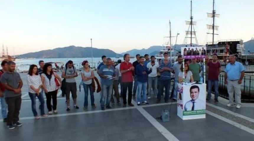 Marmaris'te Hdp &Uuml;yeleri Saldırıları Kınadı