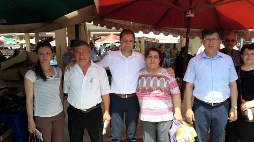 Mhp’li Milletvekili Adayı Pazar Esnafının Sorunlarını Dinledi