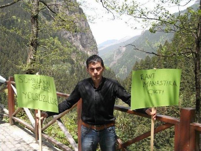 Y&ouml;re Halkının S&uuml;mela Manastırı&rsquo;nda Stant Tepkisi 1