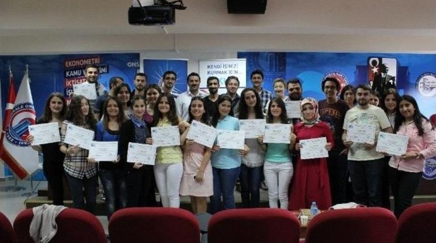 &Uuml;niversiteliler Girişimcilik Eğitimi Sertifikalarını Aldı