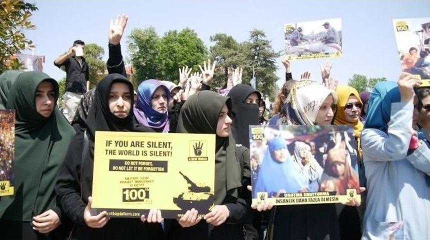 Mursi&rsquo;nin İdam Kararına Edirne&rsquo;den Protesto