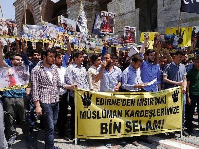 Mursi’nin İdam Kararına Edirne’den Protesto