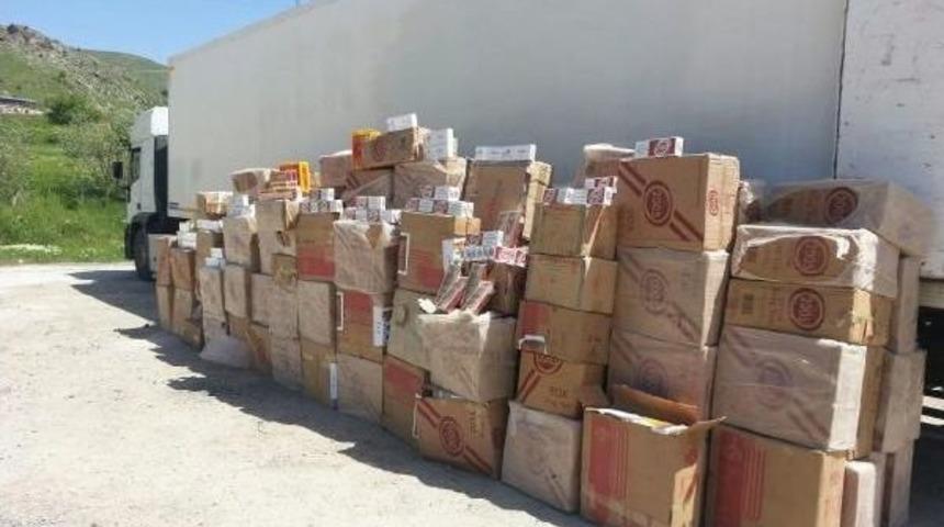 Bitlis&rsquo;Te 96 Bin 160 Paket Ka&ccedil;ak Sigara Ele Ge&ccedil;irildi