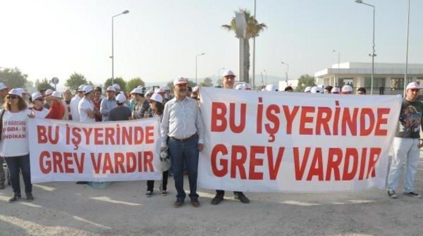 Torbalı'da Iş&ccedil;ilerin Grevi 12'nci G&uuml;ne Ulaştı