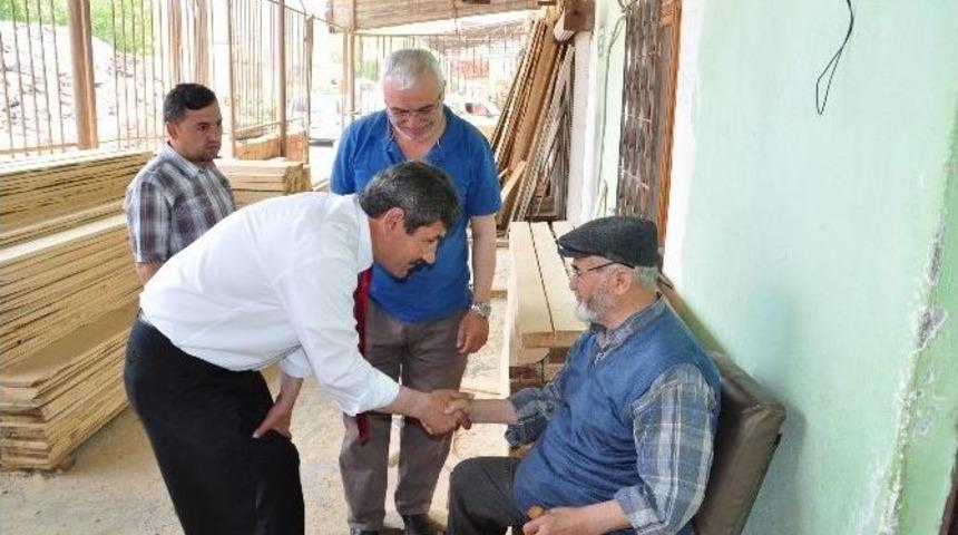 Milletvekili Adayı &Uuml;r&uuml;n, Sanayi Esnafını Ziyaret Etti