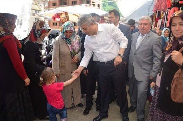 Ak Parti Trabzon Milletvekili Adayı Adnan G&uuml;nnar Şalpazarı&rsquo;nı Gezdi 1