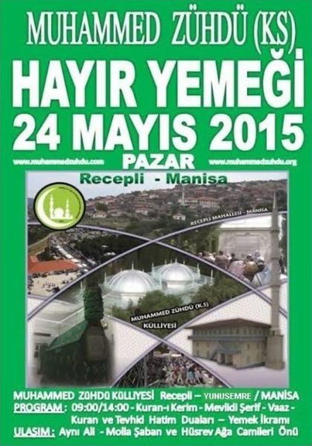 Recepli Hayır Yemeği 24 Mayıs&rsquo;ta! 2