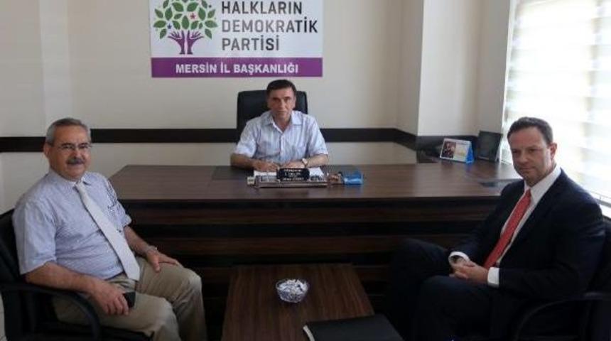 Abd B&uuml;y&uuml;kel&ccedil;iliği'nden Hdp Mersin İl Teşkilatı'na Ziyaret