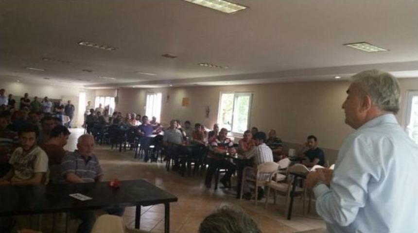 Chp Adayı Teber İş&ccedil;ilerle Yemek Yedi