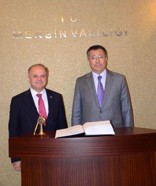Büyükelçi Tüymebayev’den Vali Çakacak’a Ziyaret