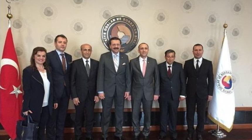 Ztso Y&ouml;netim Kurulu Tobb Başkanı Hisarcıklıoğlu&rsquo;nu Ziyaret Etti