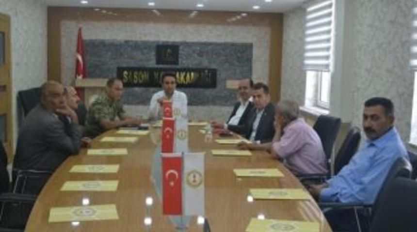 Sason&rsquo;da Se&ccedil;im G&uuml;venliği Toplantısı Yapıldı