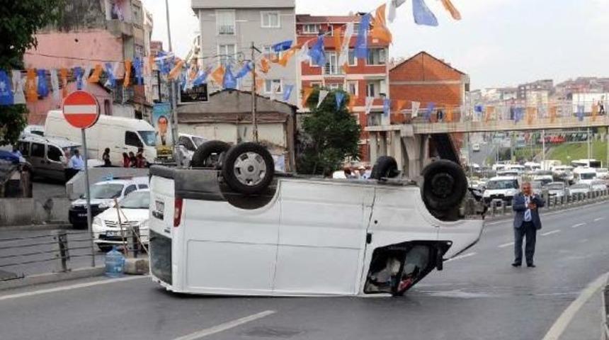 Şişli'de Ehliyetsiz S&uuml;r&uuml;c&uuml; Kazası