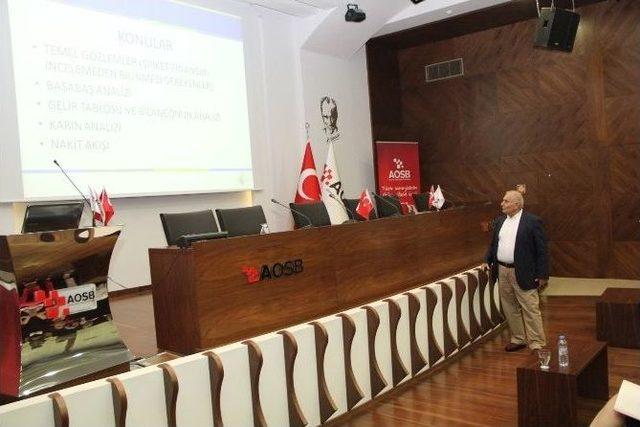 Sanayicilere "muhasebe Ve B&uuml;t&ccedil;e Y&ouml;netimi" Eğitimi 1