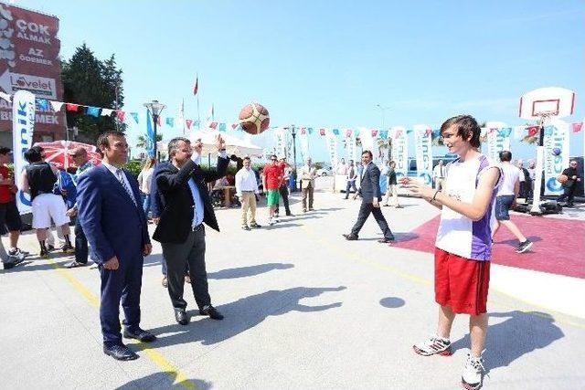 Canik’te Sokak Basketbolu Heyecanı Başladı