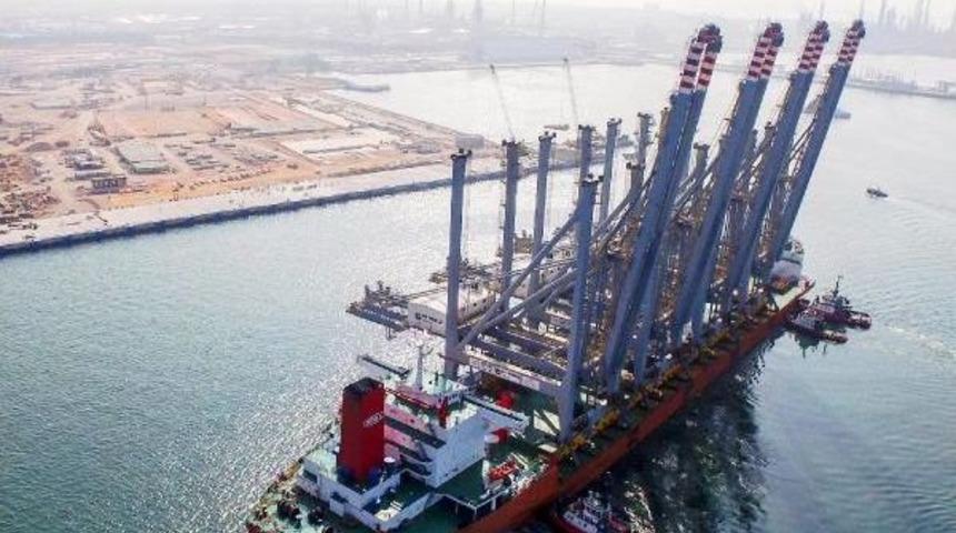 İki Ay &Ouml;nce &Ccedil;in'den Yola &Ccedil;ıkan Dev Vin&ccedil;ler Kocaeli Dubai Port Limanı'na Ulaştı