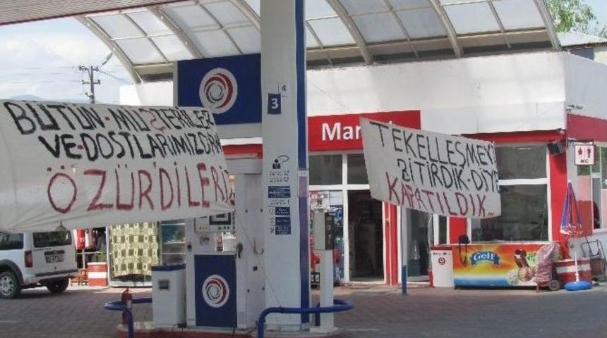 Tuzluca&rsquo;da M&uuml;h&uuml;rlenen Petrol İstasyonu İş&ccedil;ilerinden Tepki