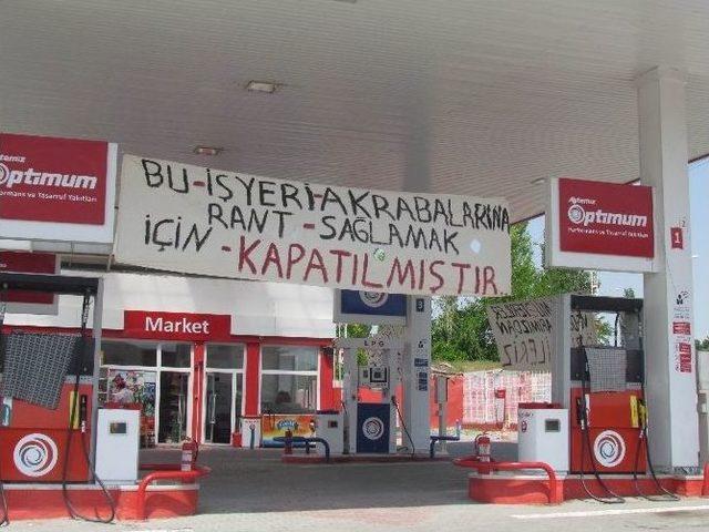 Tuzluca’da Mühürlenen Petrol İstasyonu İşçilerinden Tepki
