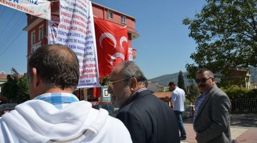 Uslu&rsquo;dan Mhp&rsquo;nin Pankartına Tepki