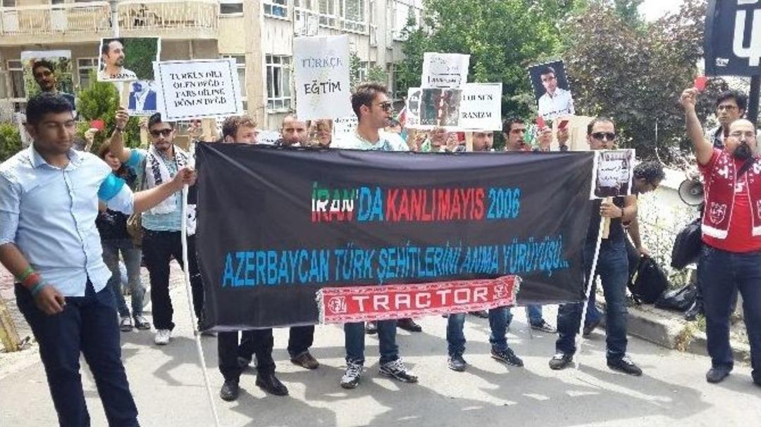 İran B&uuml;y&uuml;kel&ccedil;iliği &Ouml;n&uuml;nde Protesto G&ouml;sterisi