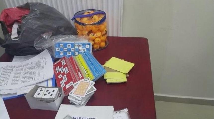 Polisten Tombala Salonlarına Baskını