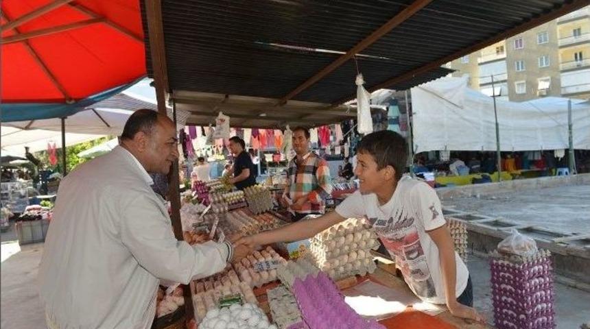 Başkan Arslan Pazar Yerlerini Gezdi