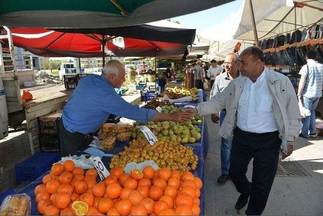 Başkan Arslan Pazar Yerlerini Gezdi