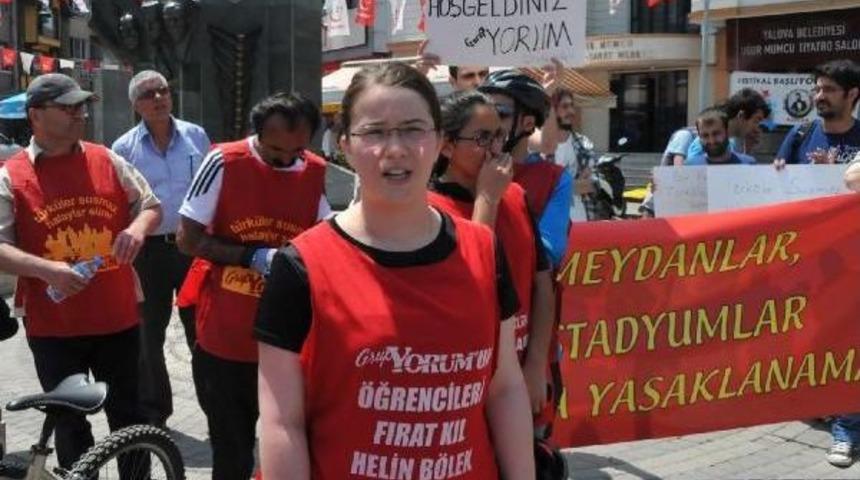 Ankara'ya Pedal Çeviren Grup Yorum Üyeleri Yalova'daydı