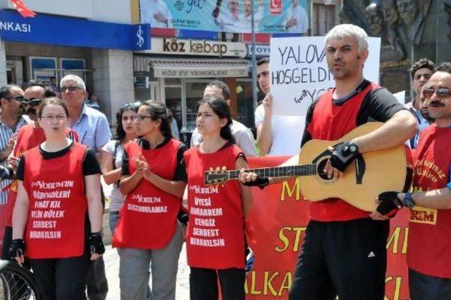 Ankara'ya Pedal Çeviren Grup Yorum Üyeleri Yalova'daydı