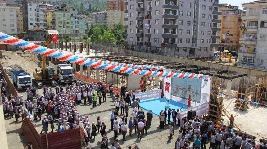 İmam Hatip Lisesi İ&ccedil;in Temel Atma T&ouml;reni D&uuml;zenlendi