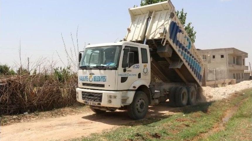 Haliliye Belediyesi&rsquo;nden Yol Yapım &Ccedil;alışmaları