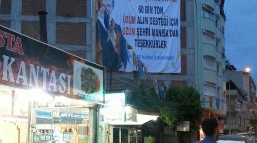 Mhp&rsquo;li Balkız&rsquo;dan Ak Parti Pankartına Tepki