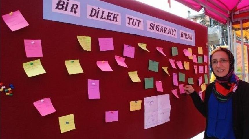 Tokat&rsquo;ta &ldquo;bir Dilek Tut Sigarayı Bırak&rdquo; Kampanyası