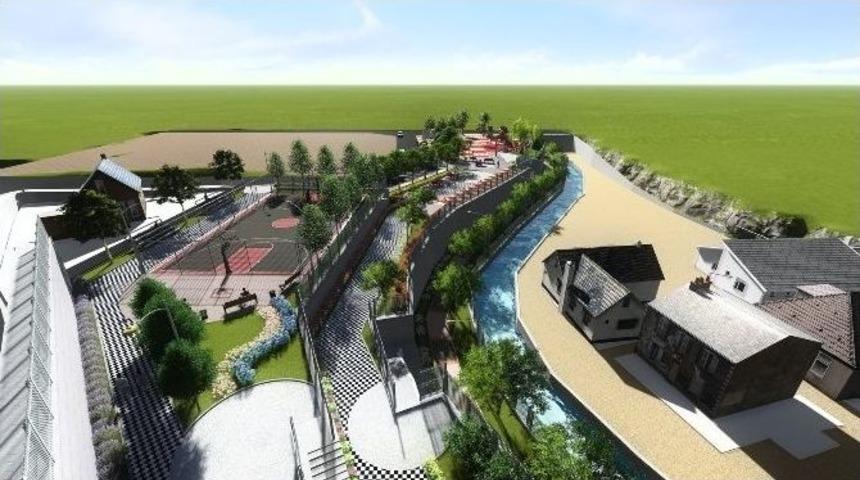 Alanya&rsquo;da Sak Irmağı Kenarına Park Ve Sosyal Alanlar Yapılıyor