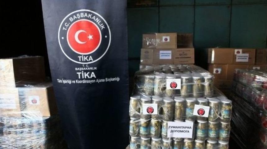 Tika&rsquo;dan Ukrayna&rsquo;ya 20 Tonluk İnsani Yardım