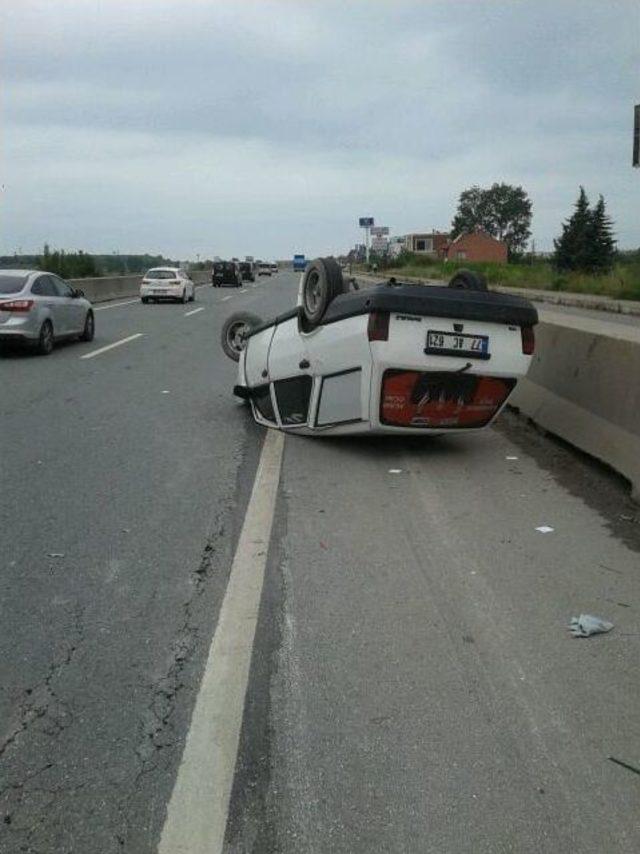 Chp Seçim Aracı Takla Attı: 2 Yaralı