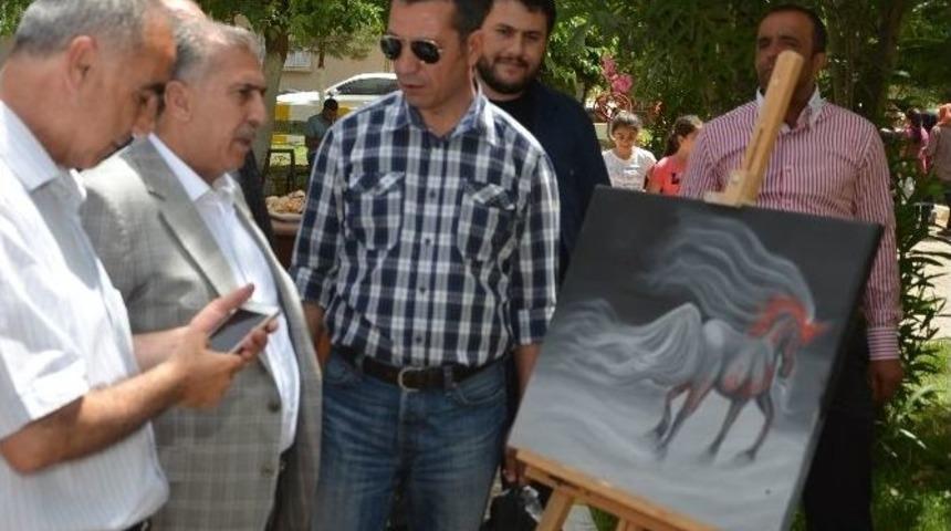 Halk Eğitim Merkezi Resim Sergisi A&ccedil;ıldı