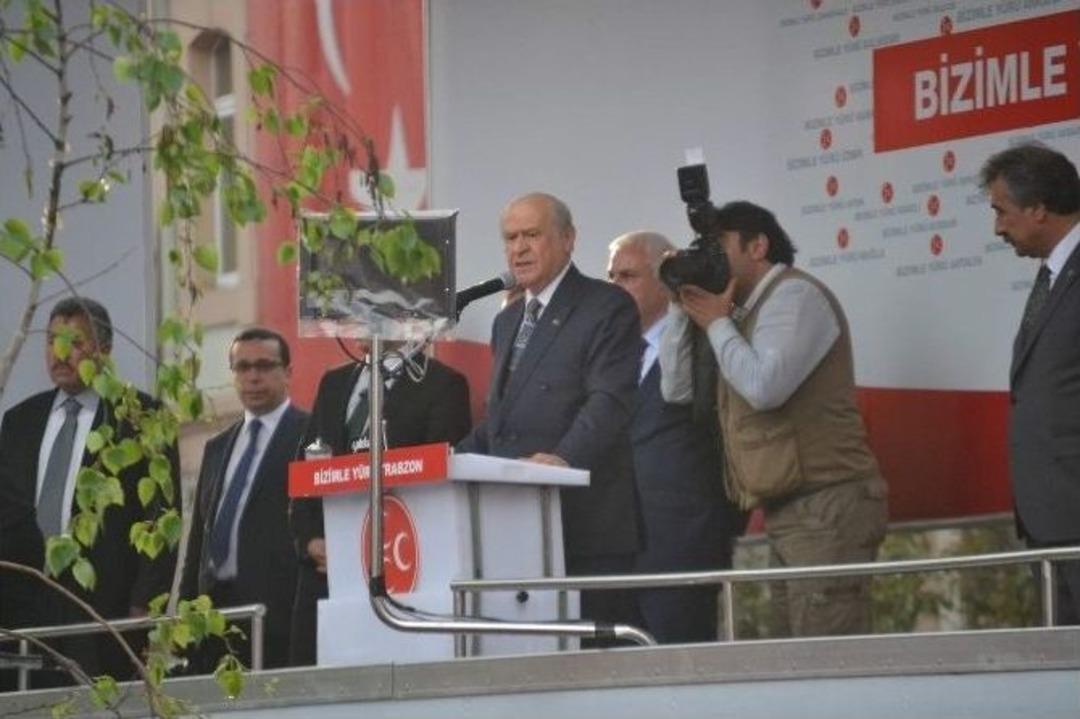 Mhp Genel Başkanı Bah&ccedil;eli Trabzon&rsquo;da