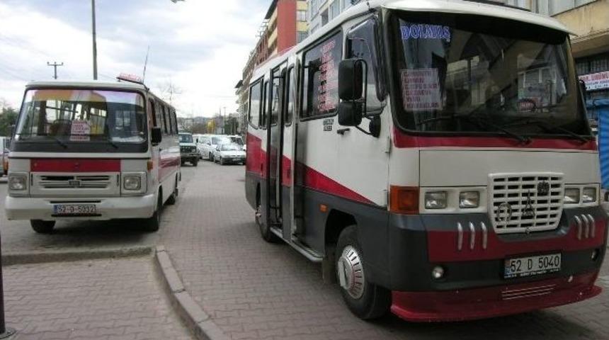 &Uuml;nye&rsquo;de Dolmuş Hatları Birleşiyor