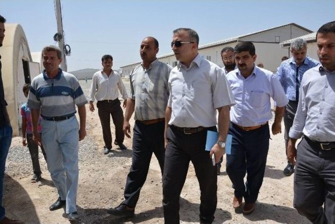 Viranşehir&rsquo;de Afad &Ccedil;adırkent Konaklama Tesislerindeki Okullar Denetlendi