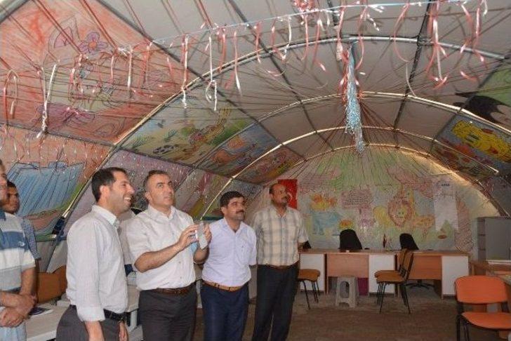 Viranşehir’de Afad Çadırkent Konaklama Tesislerindeki Okullar Denetlendi G4