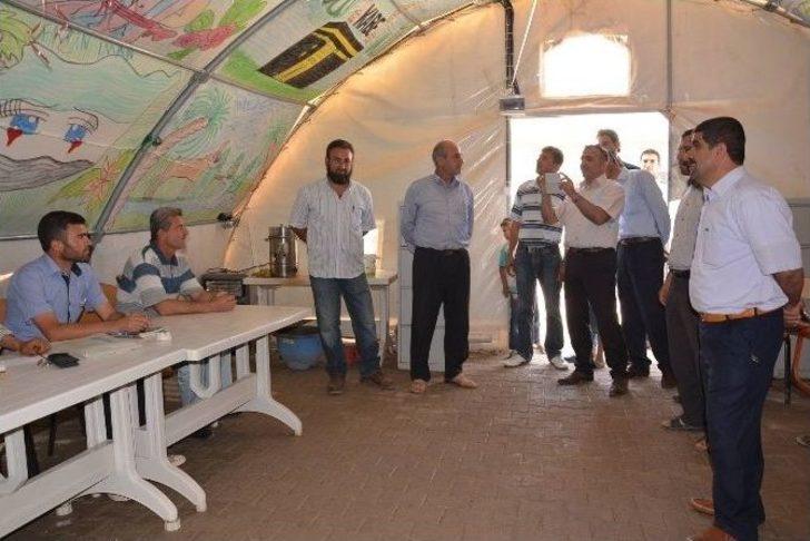 Viranşehir’de Afad Çadırkent Konaklama Tesislerindeki Okullar Denetlendi G5