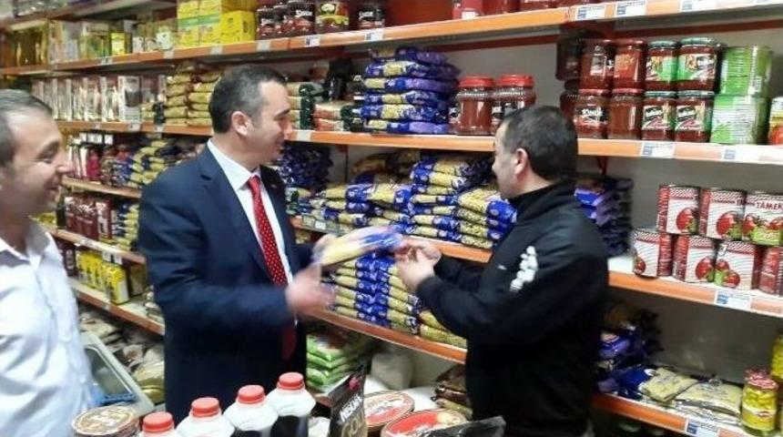 Mhp&rsquo;li Yavuz Aydın D&uuml;zk&ouml;y&rsquo;de Esnafı Gezdi