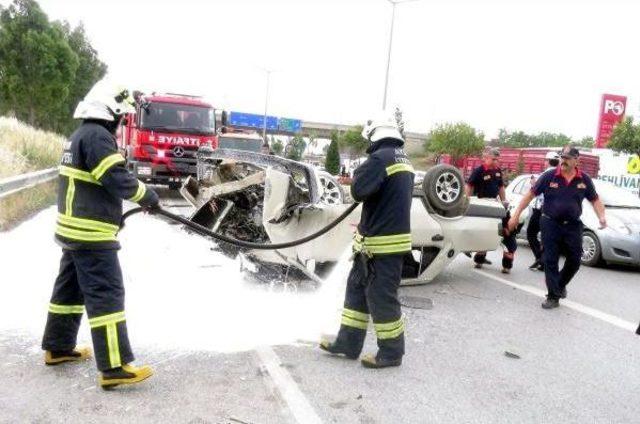 Cuma Namazında Dönen 6 Liseli Kazada Yaralandı