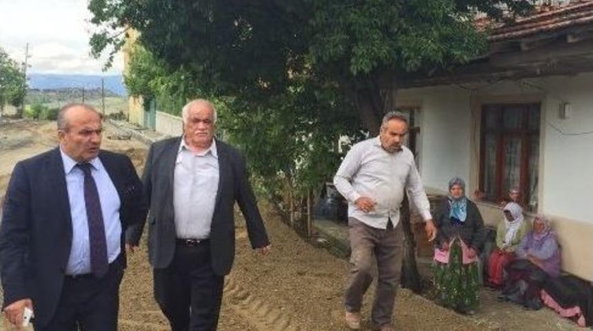 Taşk&ouml;pr&uuml; Belediyesi, G&ouml;kırmak Mahallesi&rsquo;nde Parke Tretuar &Ccedil;alışmasına Başladı