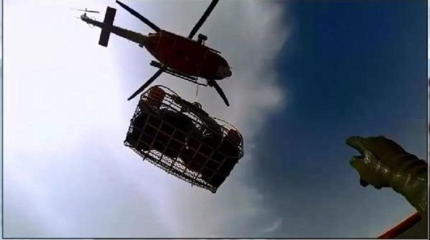 Sahil G&uuml;venlik'ten Nefes Kesen Kurtarma Operasyonu