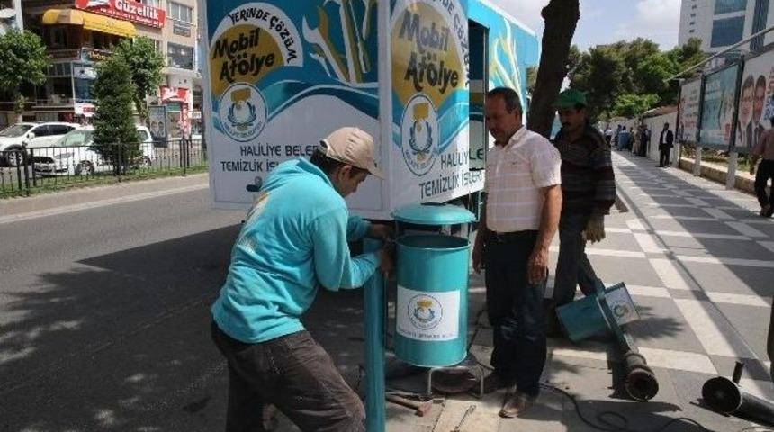 Haliliye Belediyesi &Ccedil;&ouml;p Kutularını Yeniledi