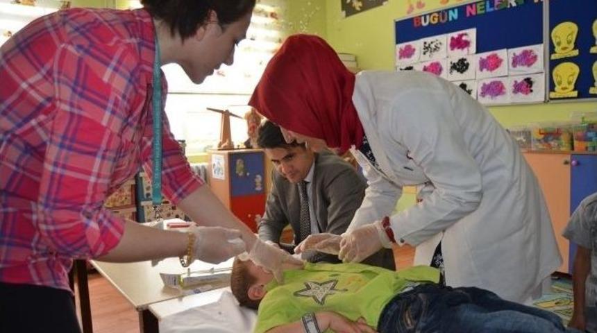 Belen&rsquo;de 200 Anasınıfı &Ouml;ğrencisine Ağız Ve Diş Sağlığı Taraması Yapıldı