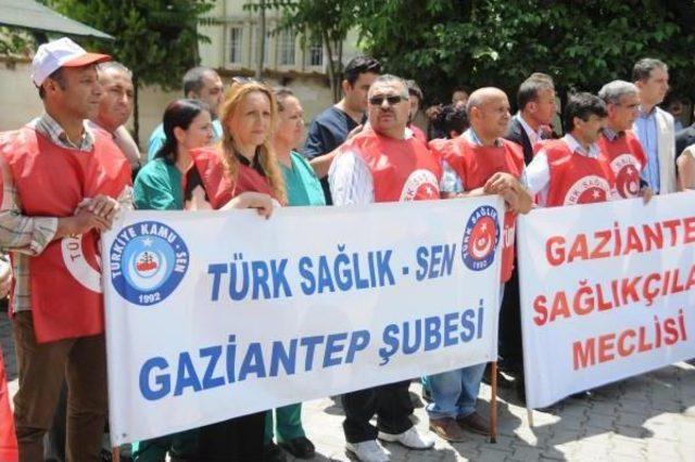 Samsun'da Doktorun Öldürülmesi Gaziantep'te Protesto Edildi