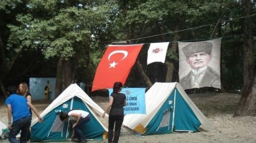 Nazilli Lisesi İzcilerinden Hafta Sonu Kampı